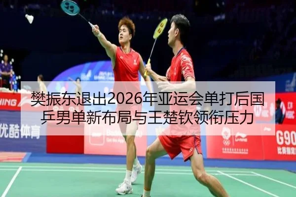 樊振东退出2026年亚运会单打后国乒男单新布局与王楚钦领衔压力